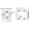 Isel 16mm Diameter Ball screw accessories Base mounting block for KM Series 16mm diameter ball nut 213500